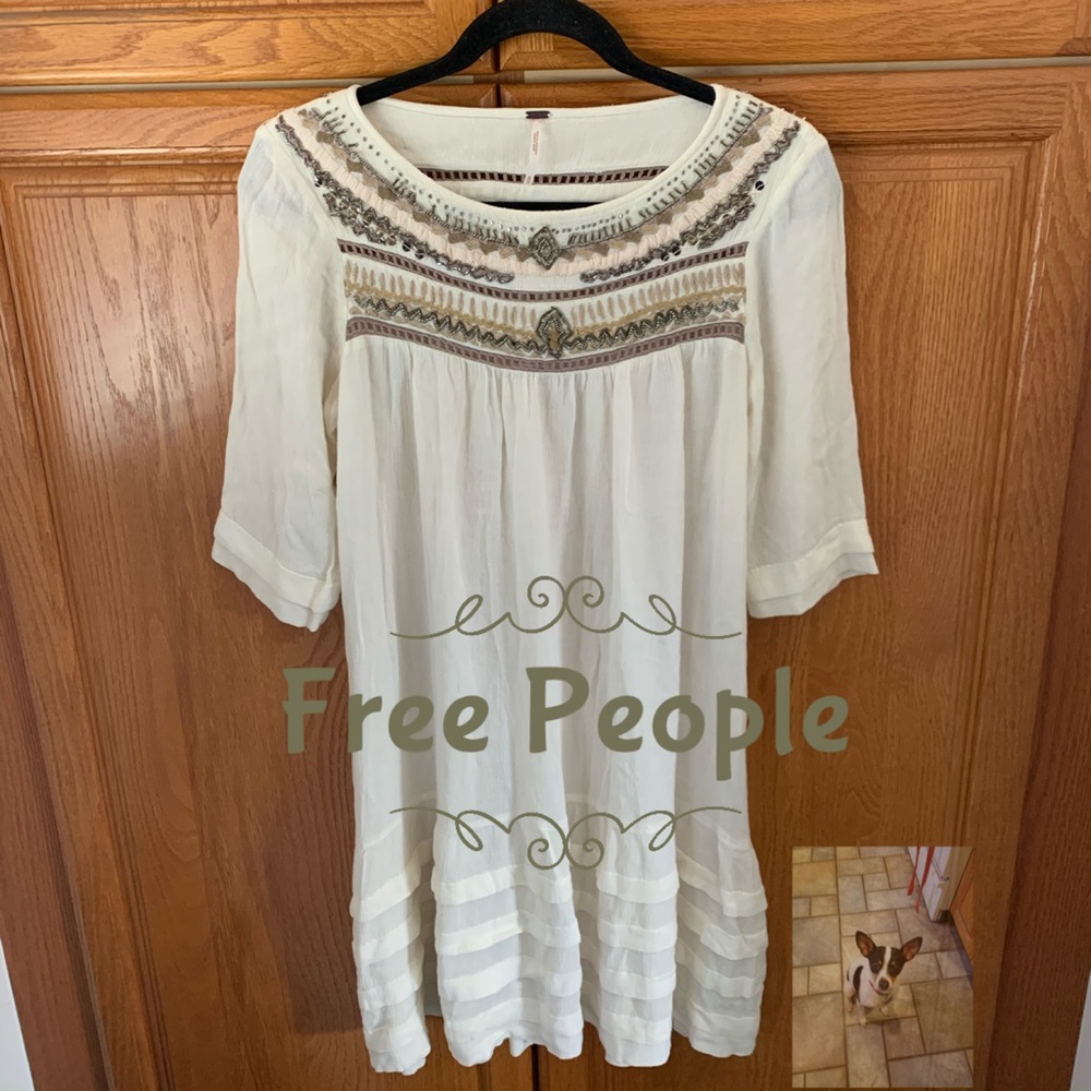Free People beaded dress size XS